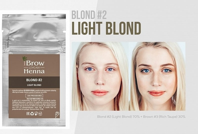 Brow Xenna® Lash&Brow Henna, sachet BLOND No2