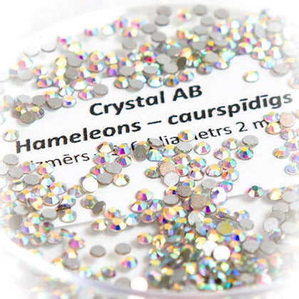 Flatback crystals for lash & nail, CRYSTAL AB