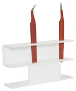 Tweezer empty stand with 6 slots, WHITE