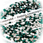 Flatback crystals for lash & nail, EMERALD