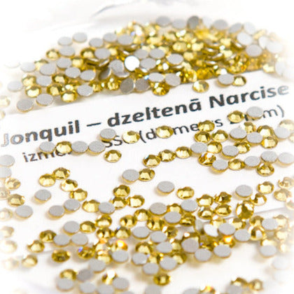 Flatback crystals for lash & nail, JONQUIL