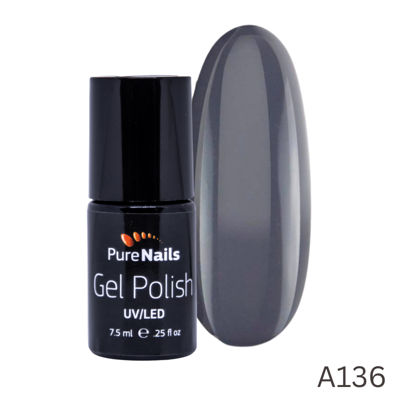 BIS Pure Nails gel polish 7.5 ml, ASFALT A136