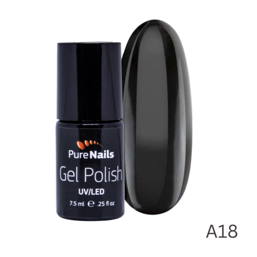 BIS Pure Nails gel polish 7.5 ml, BLACK A18