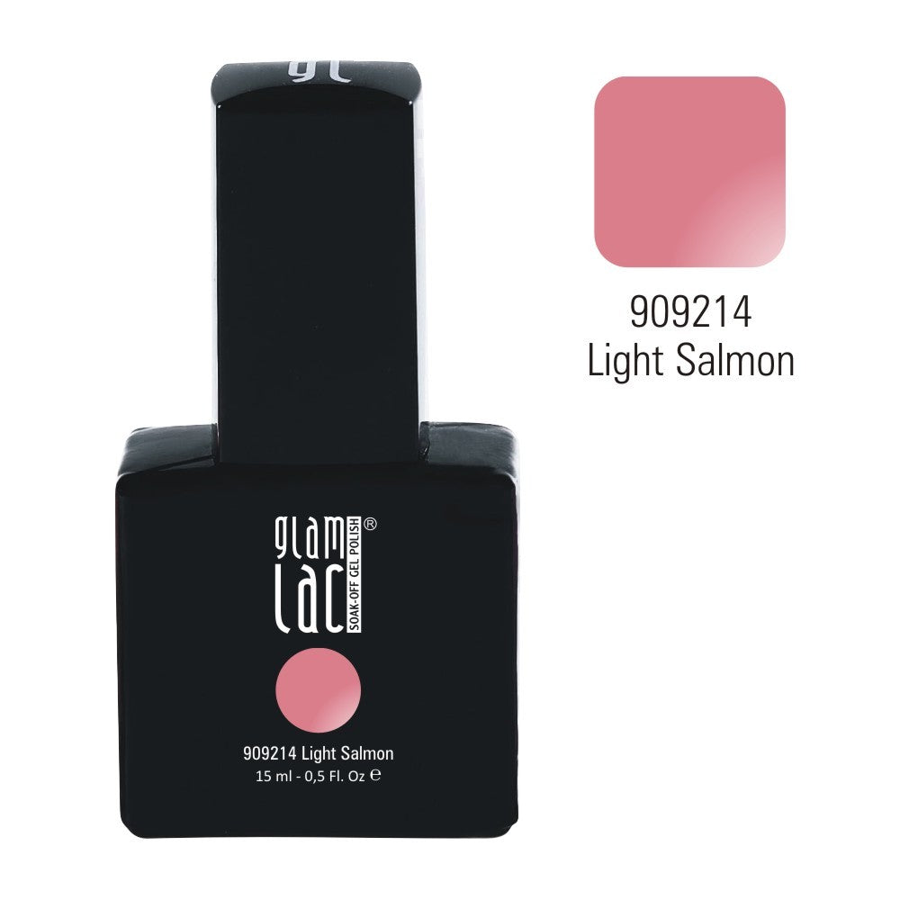 GlamLac UV/LED gel nail polish 15 ml, LIGHT SALMON