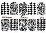 BIS Pure Nails  slider nail design sticker decal BLACK LACE, B08