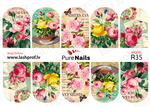 BIS Pure Nails slider nail design sticker decal ROSES, R35