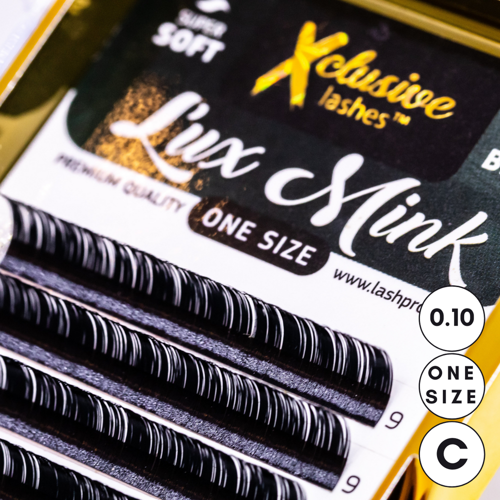 Xclusive Lashes Lux Mink ONE SIZE, C - 0.10