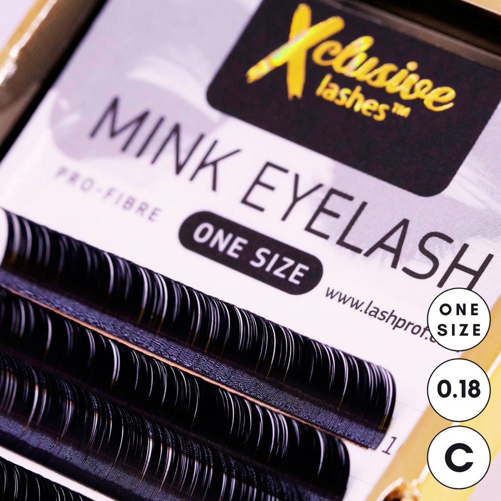 Xclusive Lashes Mink eyelash extensions ONE size, C - 0.18