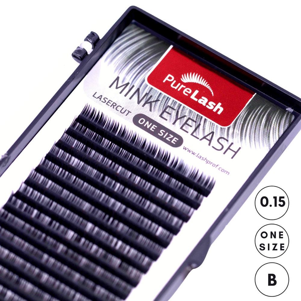 BIS Pure Lash mink eyelash extensions ONE size, B-0.15-16 lines