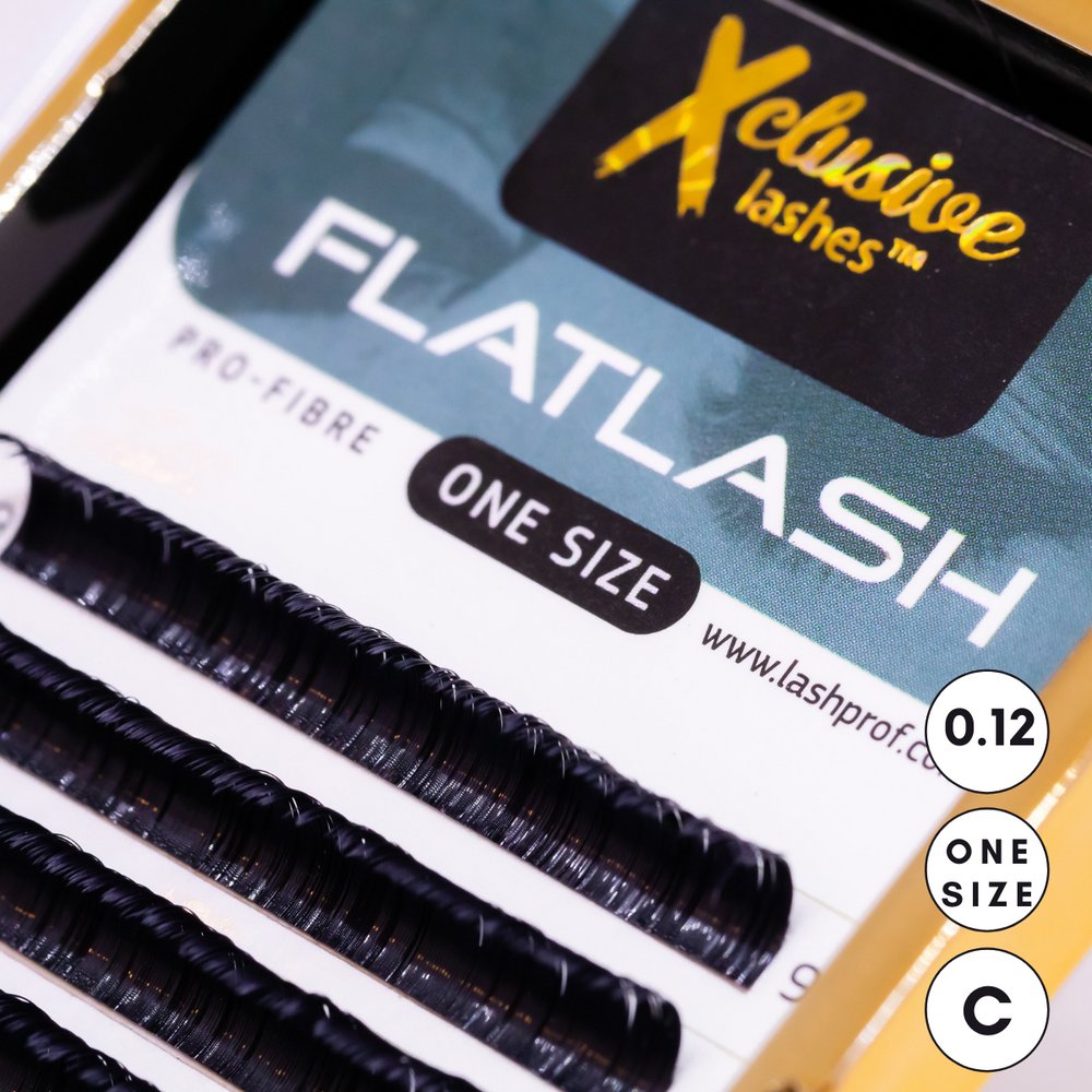 Xclusive Lashes FLAT Ellipse eyelash extensions, C - 0.12