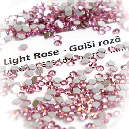 Flatback crystals for lash & nail, LIGHT ROSE