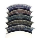 Muse Illusion Color lashes for eyelash extensions MIX-0.07-C, EMERALD