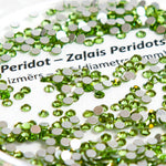 Flatback crystals for lash & nail, PERIDOT