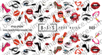 BIS Pure Nails slider nail design sticker decal LOVE, R49