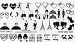 BIS Pure Nails slider nail design sticker decal LOVE, R95