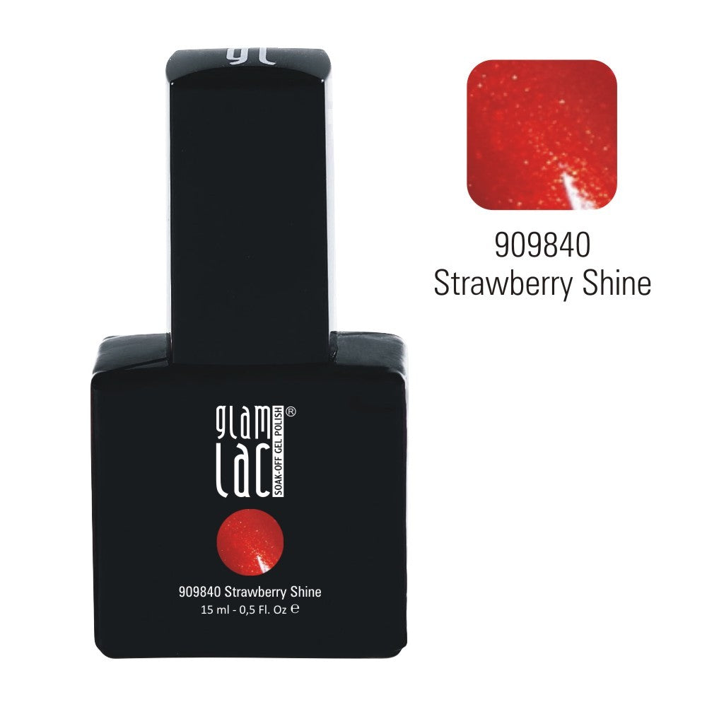 GlamLac UV/LED gel nail polish 15 ml, STRAWBERRY SHINE