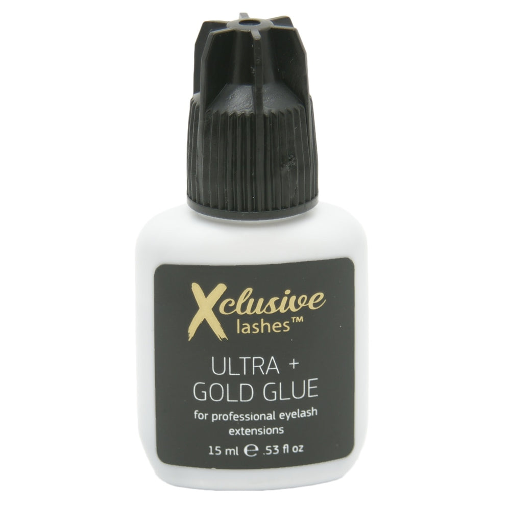 Xclusive Lashes ultra+ GOLD adhesive glue for eyelash extension, 15 ml