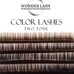 WonderLash® Eyelash extensions Mink OMBRE mix, Black + Brown