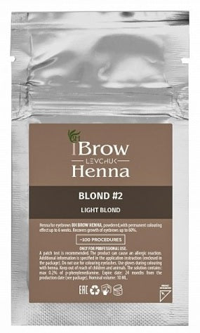 Brow Xenna®Lash&Brow Henna, sachet BLOND No2
