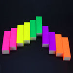 Professional Nail file buffing block 4-sided for manicure, NEON colors
