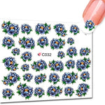 Nail art sticker slider water decals, C032