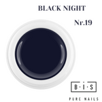 UV/LED Color gel for nail modeling & extensions 5 ml, BLACK NIGHT 19, final sale!