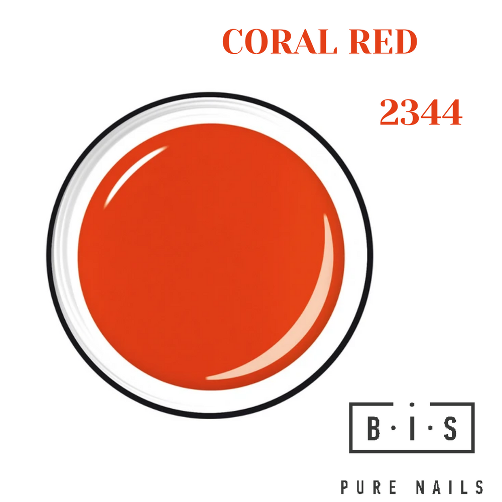 UV/LED Color gel for nail modeling & extensions 5 ml, CORAL RED 2344, final sale!