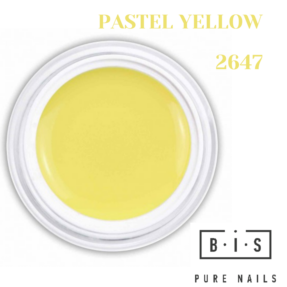 UV/LED Color gel for nail modeling & extensions PASTEL YELLOW 2647, final sale!