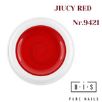 UV/LED Color gel for nail modeling & extensions JUICY RED 9421, NON STICKY!