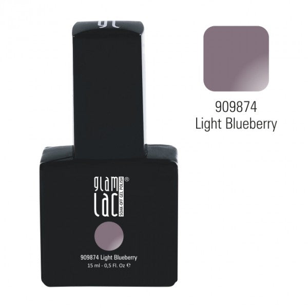 GlamLac UV/LED gel nail polish 15 ml, LIGHT BLUEBERRY