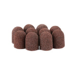 Abrasive caps for pedicure 13 mm BROWN, differents grits