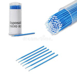BIS Pure Lash microswabs long microbrushes, 100pcs