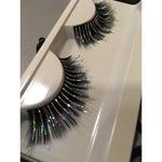 Party make-up strip lashes in line, black with sparkles