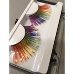 Party make-up strip lashes in line, rainbow