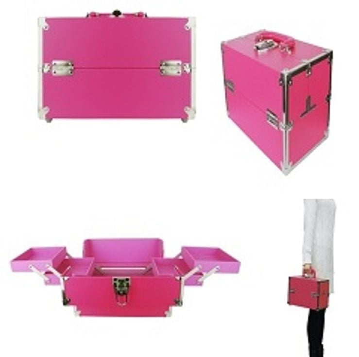 Blink Lash leather Beauty case, HOT PINK