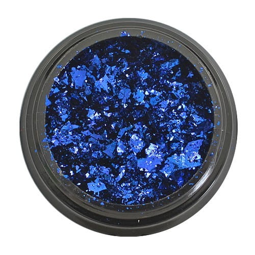 Multifuncional nail design in pot PRISMA foil + mirror, BLUE