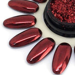 Multifuncional nail design PRISMA foil + mirror, RED