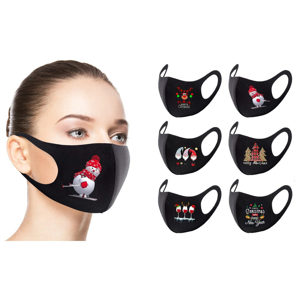 Christmas FACE MASK black, different styles