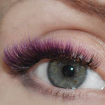Xclusive Lashes Ombre black+purple eyelash extensions ONE SIZE, C shape